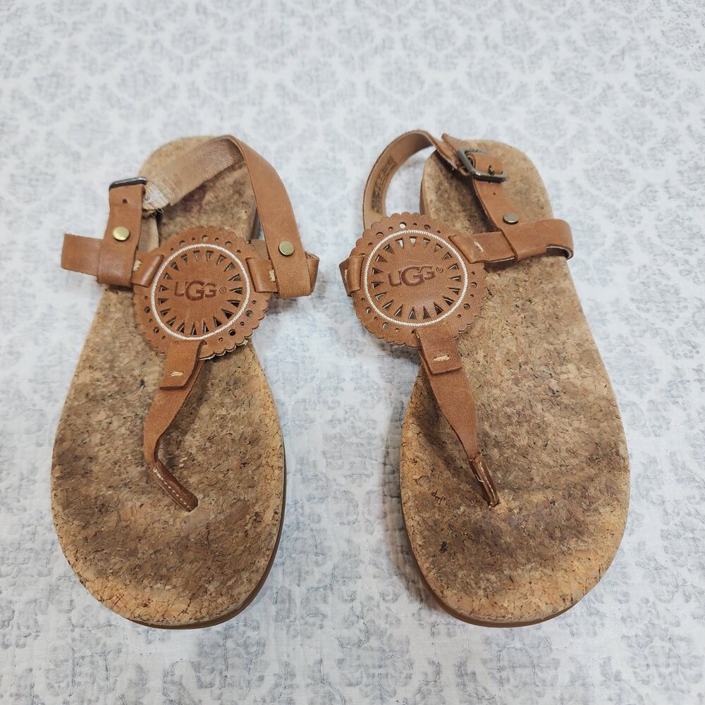UGG Women's Ayden II Thong Strappy Sandal Size 8